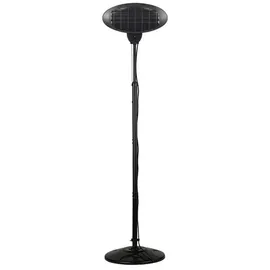Tepro Stand Heizstrahler mit Quarz-Heizelement Schwarz