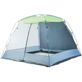 pro.tec Netzpavillon Beekdaelen 305x305x213 cm, Grau/Hellgrün
