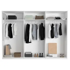 Composad Schwebetürenschrank SYSTEMA 304 x 223 x 60 cm Weiß