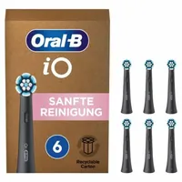 Oral B iO Sanfte Reinigung Aufsteckbürste schwarz 6 St.