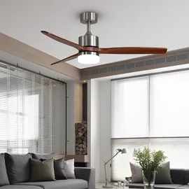 Immax Neo LITE 18W ELEGANTE LED/Deckenventilator silber/holz