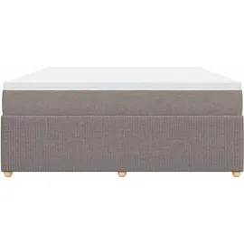 vidaXL Boxspringbett 180 x 200 cm Taupe