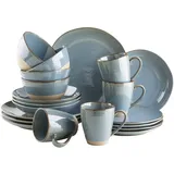 Mäser Nottingham Vintage Frühstücksservice-Set blau/beige, 20-tlg. (934083)