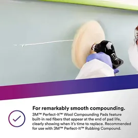 3M Perfect-it Doppelseitiges Woll-polierpad - One Size