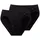 SCHIESSER Slip unifarben schwarz M 2er Pack