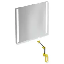 Hewi 801 Kipp-Lichtspiegel LED 801.01.40018 600x540x6mm, senfgelb