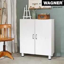 Wagner Möbelbein/Systemrohr TENO - Ø 60 x 100 mm, individuell kombinierbar, Stahl, weiß, Tragkraft 50 kg - 12361701