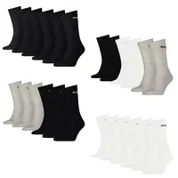 Puma Unisex Sportsocken, Vorteilspack - Crew Socks, Tennissocken, einfarbig Weiß 35-38