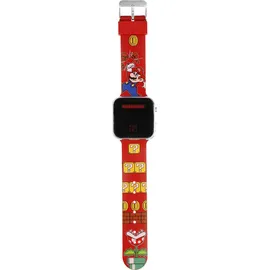 Disney Mario LED Uhr Rot