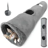 OEM Katzentunnel 120 x 25 cm Grau