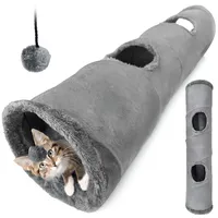 OEM Katzentunnel 120 x 25 cm Grau