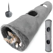 OEM Katzentunnel 120 x 25 cm Grau