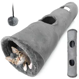 OEM Katzentunnel 120 x 25 cm Grau