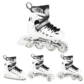 Nils Extreme Inliner Mit Der Austauschbaren Hockey-Kufe LED NILS Extreme NH10905 4in1 SIZE S (31-34)