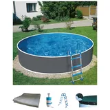 myPOOL Splash Stahlwand-Pool 360 x 90 cm inkl. Kartuschenfilter