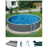 myPOOL Splash Stahlwand-Pool 360 x 90 cm inkl. Kartuschenfilter