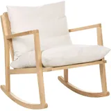 Schaukelsessel Kjevik Holz Hellbraun / Hellbeige