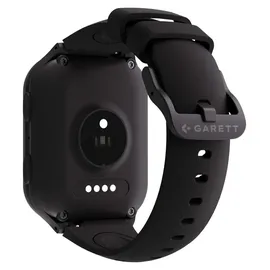 Garett Smartwatch Kids LTE 1,69 Zoll Kunststoffgehäuse Schwarz Sportarmband Schwarz M