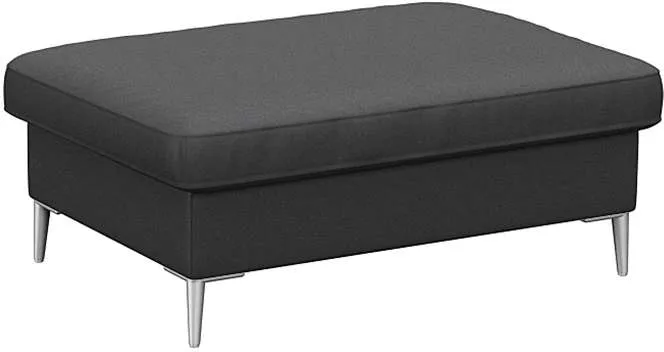 FLEXLUX Pouf »Fiore«, Kaltschaum, Füße Alu FLEXLUX Deep Black