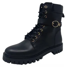 Tommy Hilfiger Damenschuhe Stiefel Schnürer Schwarz Freizeit, Schuhgröße:37 EU - Schwarz