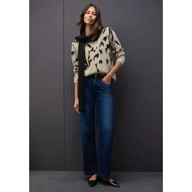 STREET ONE Rundhalspullover Beige 44