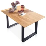 Main Möbel Ausziehtisch 160(210)x90cm Wildeiche & Metall schwarz NEU OVP!!