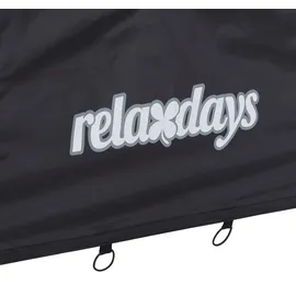Relaxdays Fußballtor Schwarz 153 x 217 x 75 cm