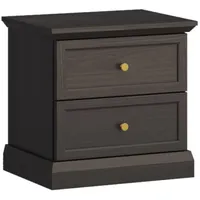 Konsimo® Nachttisch, Schwarz, Holzwerkstoff, 52x51x40 cm, Hergestellt in Europa,