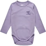 hummel Hmlmino Body L/S - lavender gray, Größe:74 - Grau