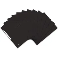 Oxford Eckspannermappe A4, aus Karton, schwarz, 10 Stück TOP