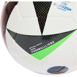adidas Fußballliebe EURO24 Trainingsball, 001A - white/black/globlu 4