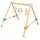 Bieco Spieltrapez Spielbogen für Babys -Figuren, Rasseln, Kugeln | Spielebogen Holz Baby | Spieltrapez Baby Mobile Holz | Activity Center Baby Gym Spielzeug