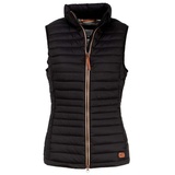 CAMEL ACTIVE Damen kurze leichte Steppweste mit elastischen Bündchen Schwarz womenswear-36