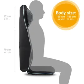 Medisana MC 825 Shiatsu-Akupressur-Massagesitzauflage Blau/Schwarz