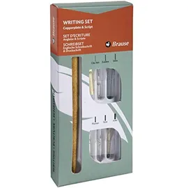 Brause 140B Kalligraphie-Set mit 1 Federhalter aus Holz und 6 Schreibfedern