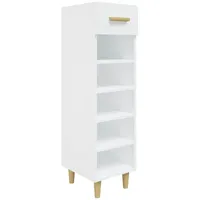 VidaXL Schuhschrank Weiß 30x35x105 cm Holzwerkstoff