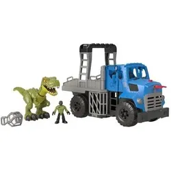 FISHER-PRICE GVV50 Imaginext Jurassic World Dino Hauler Spielzeug, Auto inkl. 2 Figuren