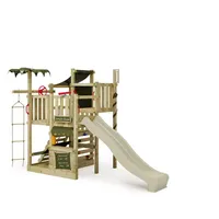 FATMOOSE Spielturm CrazyCoconut Club XXL mit Kletterwand, Sandkasten und