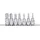 KS Tools 3/8" CHROMEplus Bit-Stecknuss-Satz Innensechskant, 7-tlg.