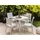 Beliani Fossano Gartenstuhl 60 x 47 x 89 cm weiß 4 St.