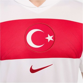 Nike Türkei Trikot Home Europameisterschaft 2024 Weiss Rot F100