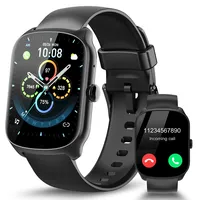 STECEi Smartwatch Herren Damen, 1.95" Fitnessuhr mit Telefonfunktion, Smart Watch 110+ Sportmodi, IP68 Wasserdicht, Fitness Tracker mit Schrittzähler, Schlafmonitor und Pulsmesser für iOS und Android