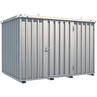 BOS® Schnellbaucontainer, HxBxT 2.100 x 2.100 x 3.100 mm, Tür längsseitig, 1-flügelig