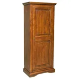 Biscottini Kleiderschrank massivholz Schränkchen 1 Tür 72x40x173 cm | Kleiderschrank landhausstil | Landhausstil möbel | Vintage Schrank