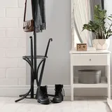 Relaxdays Schuhlöffel lang, 2er Set, 70 cm, Schuhanzieher Metall, stabil, zum Aufhängen, Anziehhilfe für Schuhe, schwarz