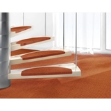 DEKOWE Stufenmatte »Mara S2«, Teppiche, Gr. B/L: 25 cm x 65 cm, 5 mm, 15 Stück erhältlich, 21383561-22 orange (terra) Stufenmatten