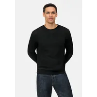 Olymp Herren, V-Pullover schwarz unifarben, schwarz, NOS