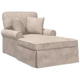 vidaXL ARES Chaise Lounge mit Rock beige