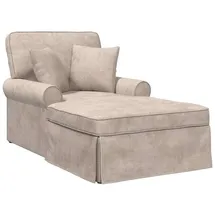 vidaXL ARES Chaise Lounge mit Rock beige