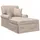 vidaXL ARES Chaise Lounge mit Rock beige